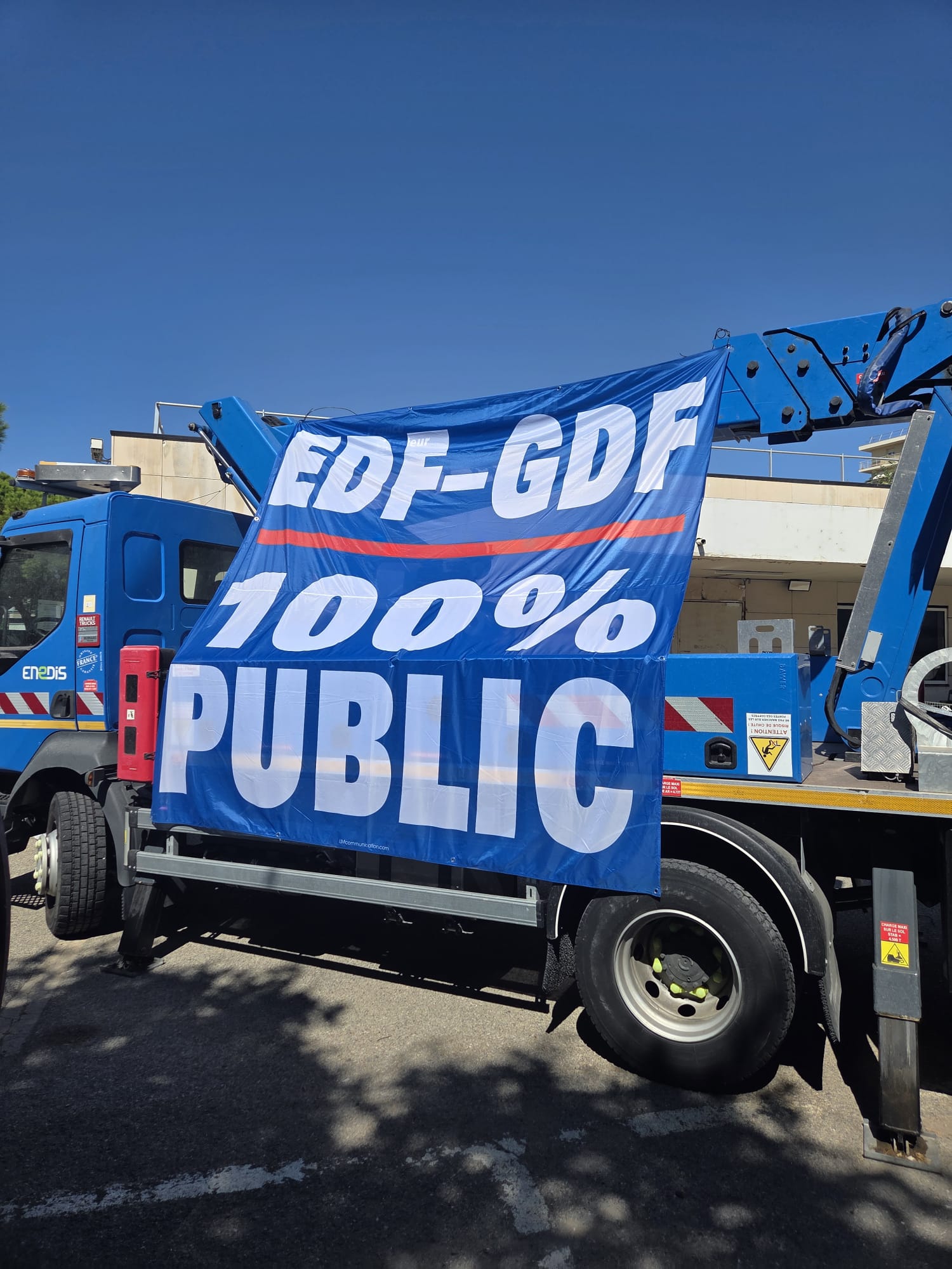 Rassemblement des agents des IEG à Nice Arénas