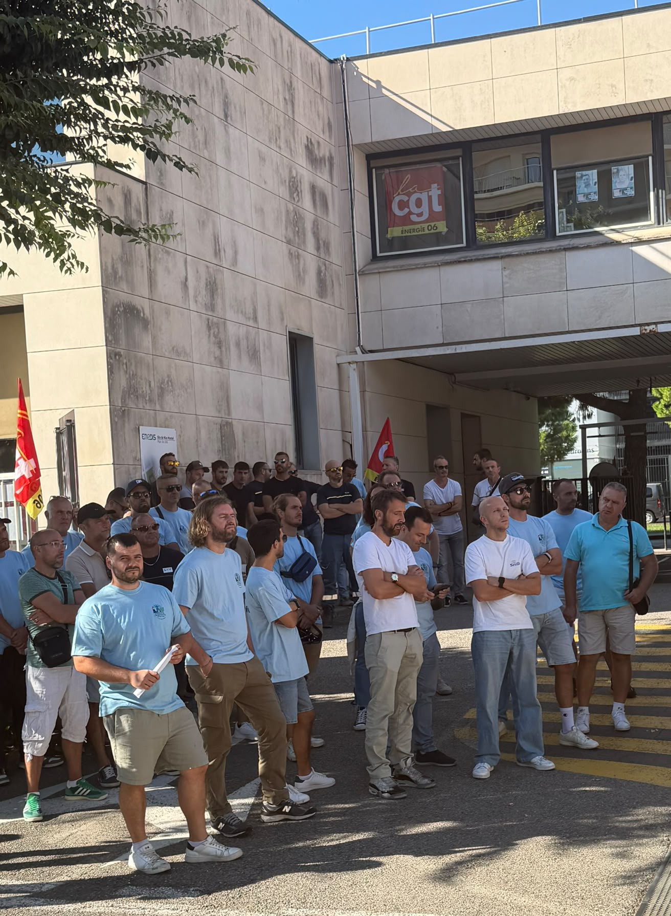 Cortège et prise de parole syndicale à Nice